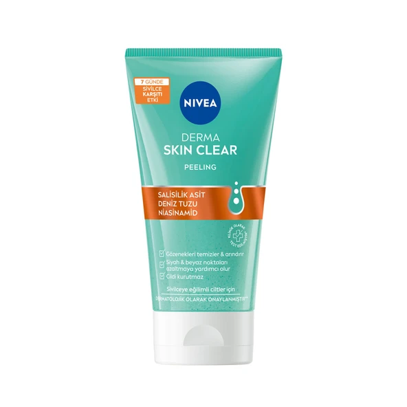 NIVEA Derma Skin Clear Sivilce Karşıtı Yüz Temizleyici Peeling 150ml