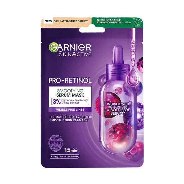 Garnier Pro-retinol Pürüzsüzleştirici Serum Maske 22 G