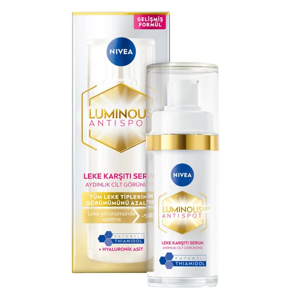 NIVEA Luminous630 Thiamidol Etkili Hyaluronik Asit Leke Karşıtı Serum 30 ml