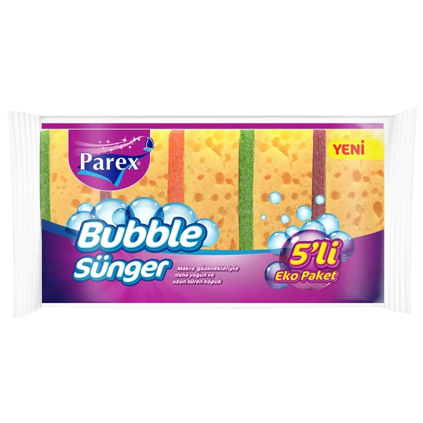 Parex Bubble Sünger Eko Paket 5'li