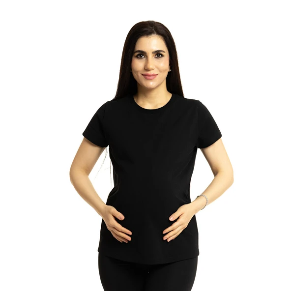 Hamile Kısa Kol Tshirt Anne Giyim