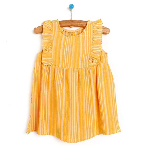 Basic Kız Bebek Fırfırlı Elbise