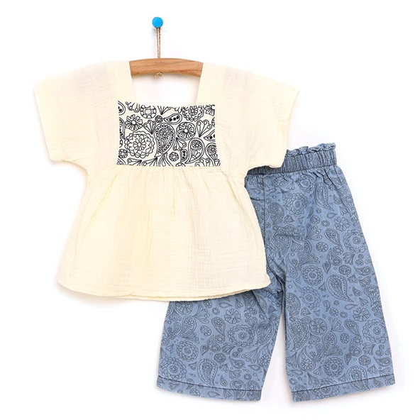 Ethnic World Bluz - Pantolon Kız Bebek
