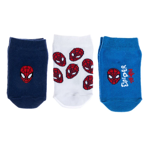 Spiderman Erkek 3'lü Bilek Çorap Erkek Bebek