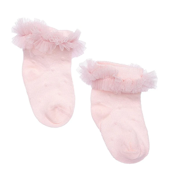Kız Dantelli Çorap Kız Bebek