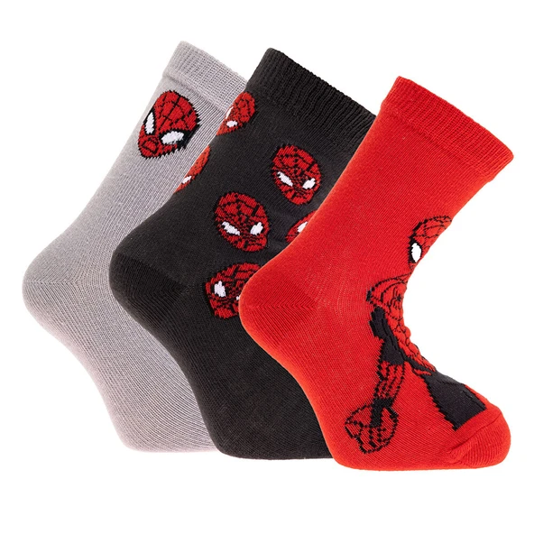 Spiderman Erkek 3lü Soket Çorap Erkek Bebek