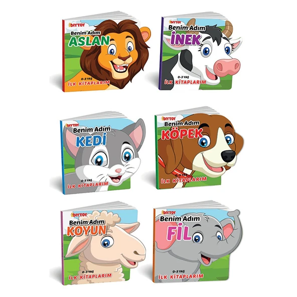 Ben Kimim Hayvanlar 6lı Bebek Kitap Seti