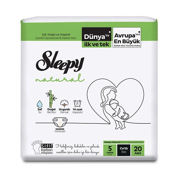 Natural 5 Beden Bebek Bezi 11-18 kg 20 Adet