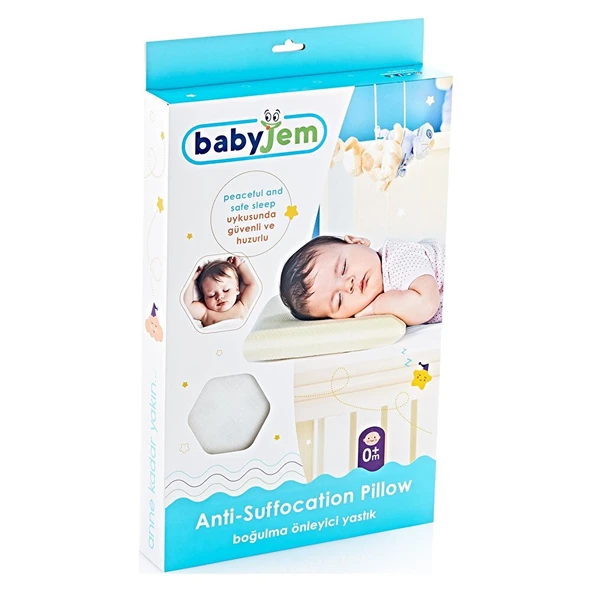 Boğulmayı Önleyici Bebek Yastık Ekru