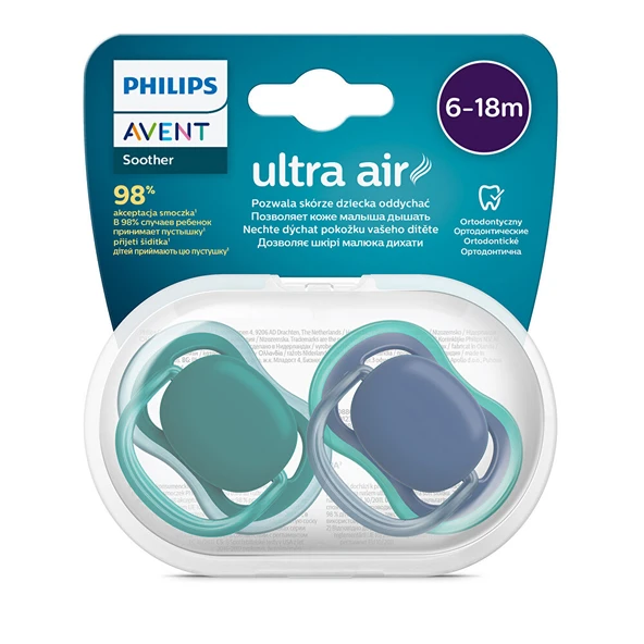 Ultra Air Emzik 6-18 Ay, 2'li Paket, Unisex