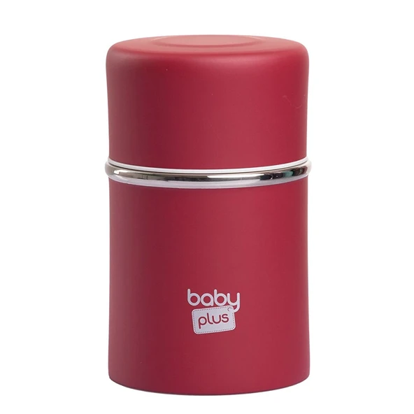 Paslanmaz Çelik Kırmızı Bebek Mama Saklama Termosu 260 ml