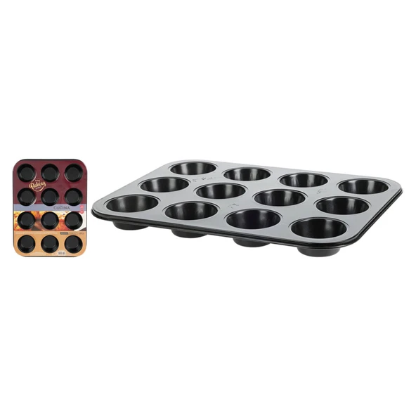 Koopman Muffin Kalıbı 12'li 26.5 x 35 Cm