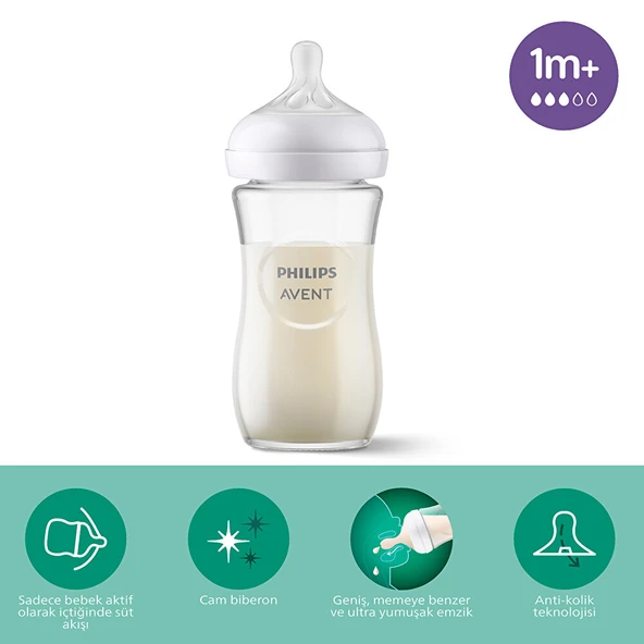 Natural Response Cam Biberon 1+ Ay 240 ml