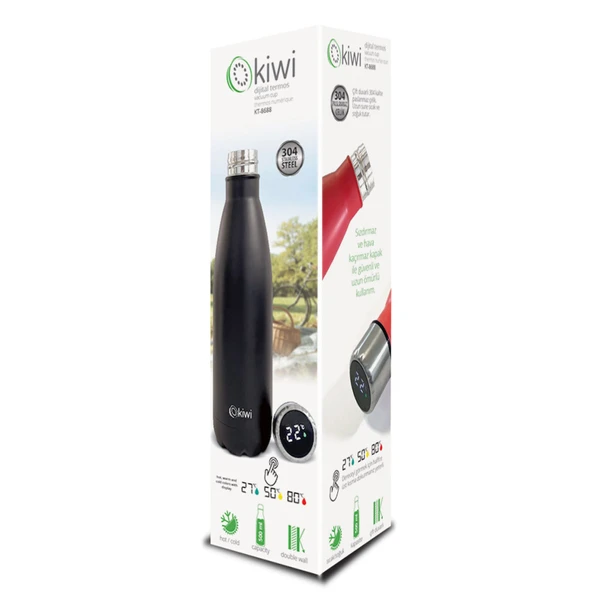 Kiwi Dijital Isı Göstergeli Termos 500 Ml(8688)