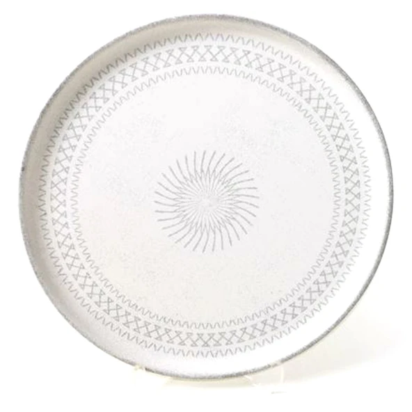 Keramika Seramik Otantik Nordic Pasta Tabak 22 Cm