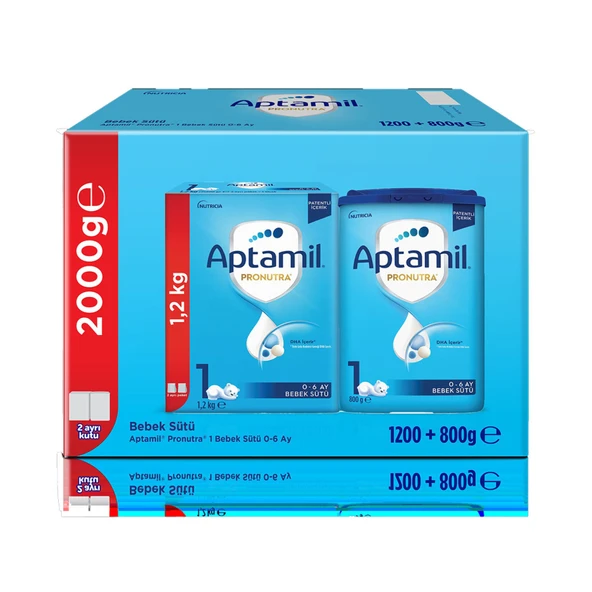 Aptamil Pronutra 1 Bebek Sütü 1.200+800 G