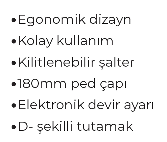 MAX EXTRA MX6165 - 180mm Elektrikli Polisaj Makinesi 1200 Watt - Resim 2