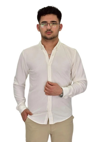 Erkek Likralı Spor Silim Fit Gömlek BGL-ST04331 ürün görseli