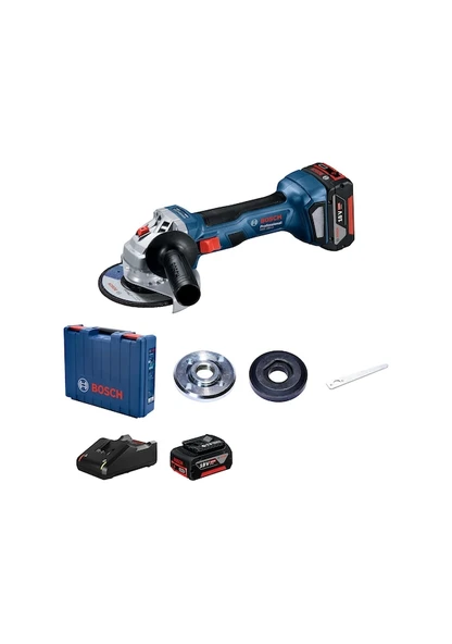 Bosch Professional GWS 180-LI 2x4ah Çift Akülü Taşlama Makinesi - 06019H9021 ürün görseli
