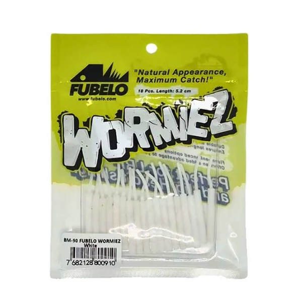 Fubelo Wormiez 5.2cm 18 Adet Lrf Silikonu  White ürün görseli
