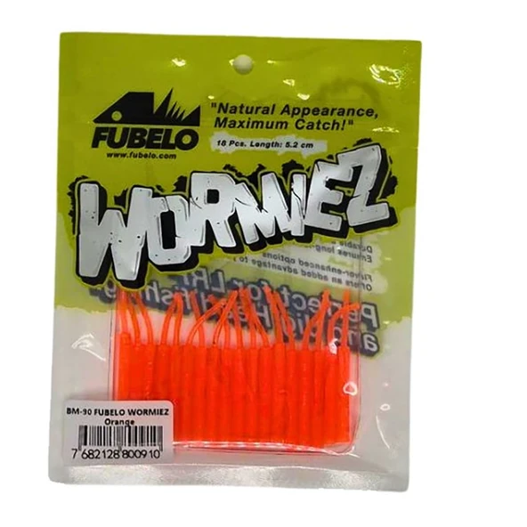 Fubelo Wormiez 5.2cm 18 Adet Lrf Silikonu  Orange ürün görseli