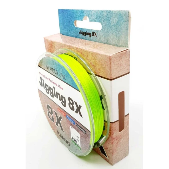 Kendo Jigging 8X Flash 300 mt (FLUO GREEN) İp Misina  0.16mm - 9.90kg