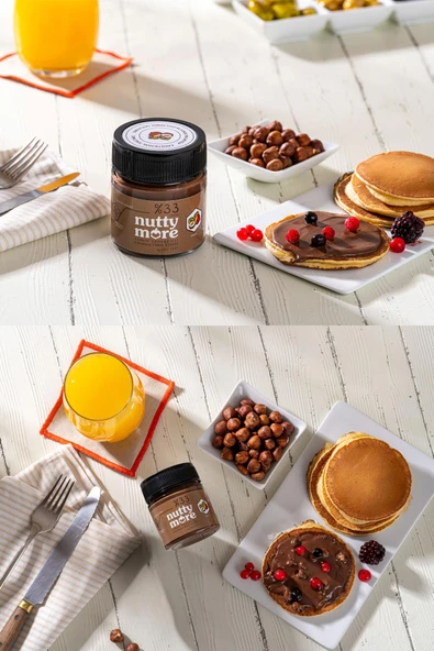 Nutty More %33 Fındık Parçacıklı Kakaolu Fındık Ezmesi 200 gr x 6 Adet - 4