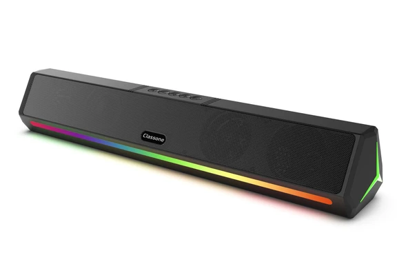 Classone DJ-16 RGB Işıklı Bluetooth Kablosuz Soundbar Hoparlör - 4