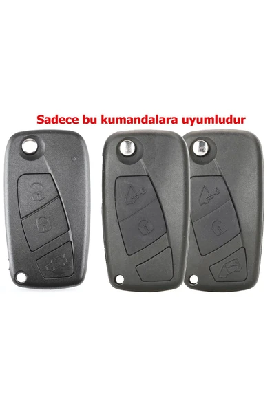 Linea Fiorino Nemo Bipper Uyumlu Nano Anahtar Kumanda Kılıfı Oto Anahtarlık Beyaz Gold - Resim 5