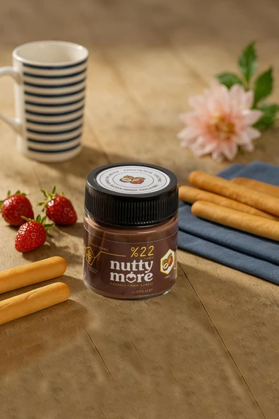 Nutty More %22 Kakaolu Fındık Ezmesi 200 gr x 2 Adet - 4