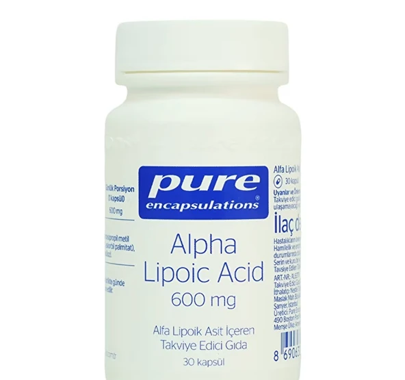 Pure Encapsulations Alpha Lipoic Acid 600 mg 30 Kapsül - Resim 2