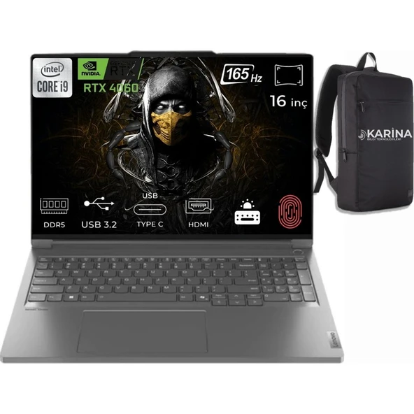 Lenovo Thinkbook 16PG5 Irx 21N50024TR-10 I9-14900HX 40GB 4tb SSD RTX4060 8gb 16INÇ 165Hz FDos Laptop
