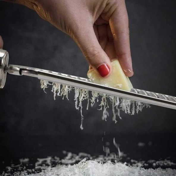 Paslanmaz Çelik El Rendesi Peynir Rendesi 2 Yönlü El Rendesi İnox 37 cm - 2