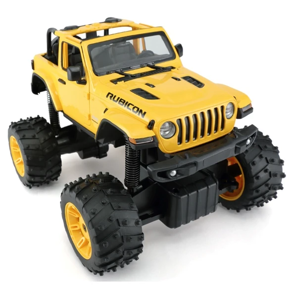 Rastar 1:14 Rc Uzaktan Kumandalı Jeep Wrangler Rubicon Big Wheel Off-Roader 2.4 Ghz Sarı - 6