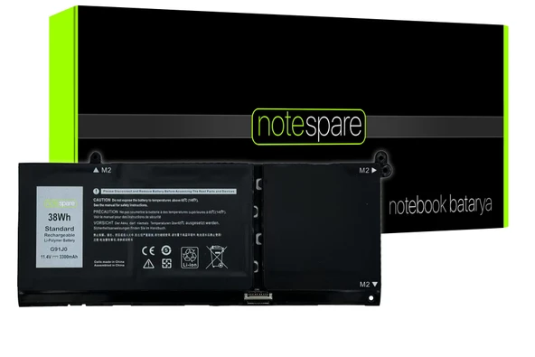 Dell ile Uyumlu 0xdy9k, Fh3k2, G91j0, G91j0jw Notebook Batarya Pil 3 Hücreli Versiyon