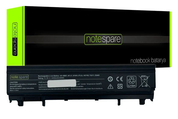 Dell ile Uyumlu Latitude E5440, E5540 Notebook Batarya Pil