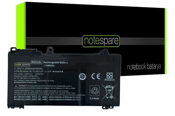 Hp ile Uyumlu ProBook RE03XL, RE03045XL-PL Notebook Batarya Pil