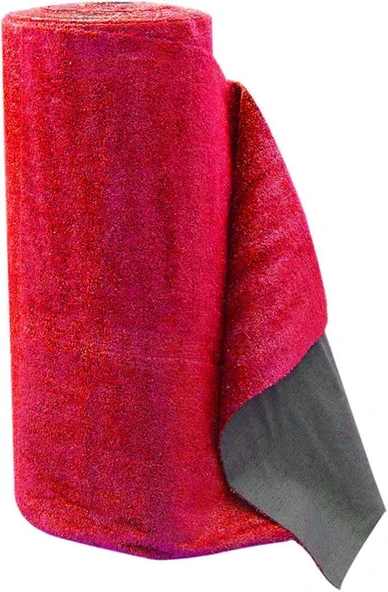 Kesme Suni Yapay Kırmızı Çim Halı 7 mm Balkon Teras Bahçe Dekoratif Kaymaz - 8