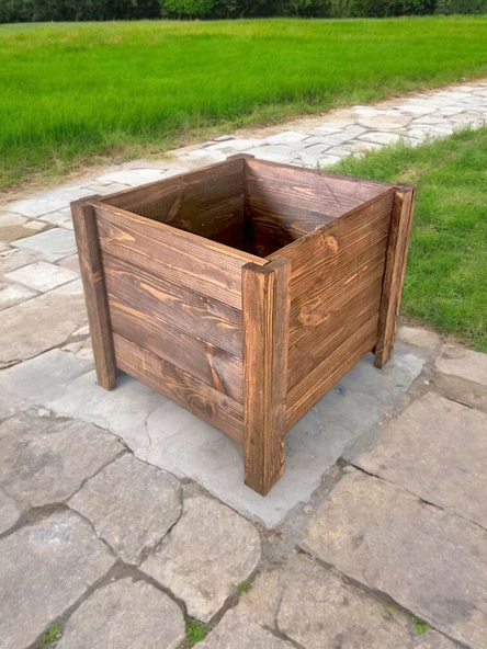 Ahşap Bahçe Saksı