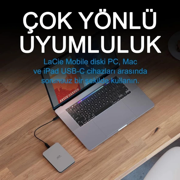 Lacie Mobil Drive STLP5000400 USB 3.1 2.5" 5 TB Harici Harddisk - Outlet - 3