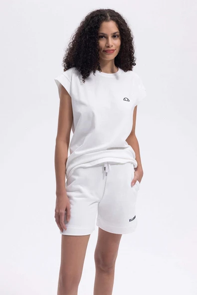 Ellesse Kadın Bisiklet Yaka Beyaz Tişört EF450 - 5