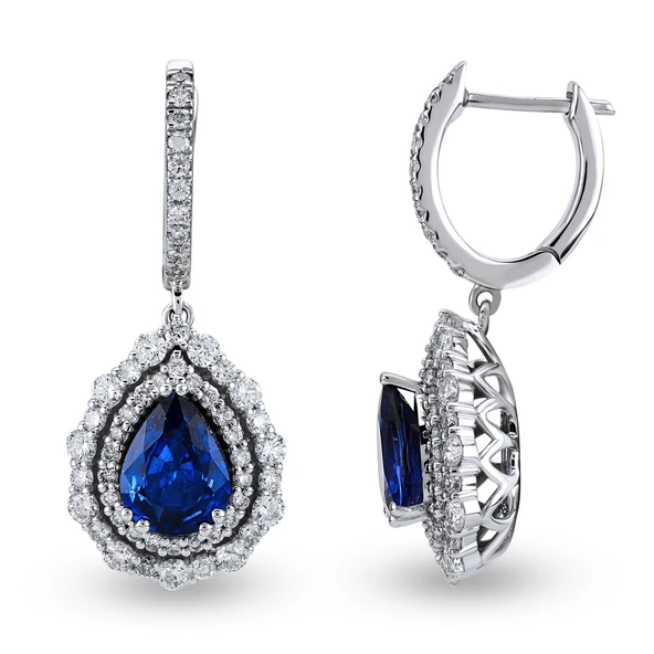 3.53 Ct Pırlantalı Zümrüt Küpe RTK50