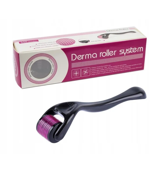 Serum Plus Tinatyum Derma Roller System 540 Iğne 0,5 Mm 1. Kalite Masaj Aleti Belgeli Dermoroller - 2