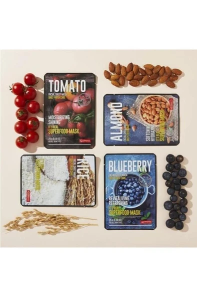 Dermal Aydınlatıcı ve Pürüzsüzleştirici Etki Tüm Cilt Tipleri için Superfood Pirinç Maskesi 5 Adet - 4