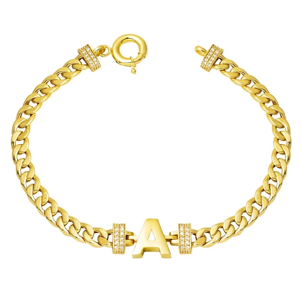 Harfli 14 Ayar Gurmet Bileklik BIL01 ürün görseli