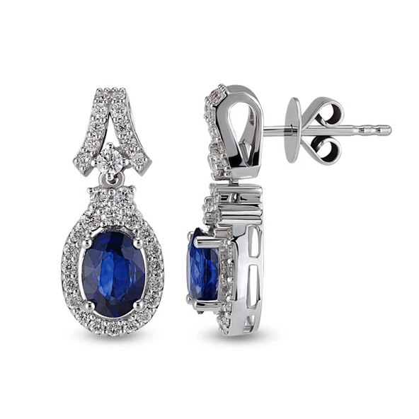 2.29 Ct Pırlantalı Safir Küpe RTK30