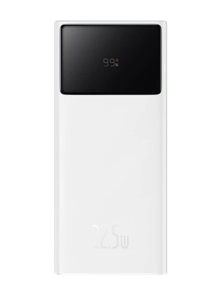 Baseus Star Lord 22.5 W Beyaz 30000 mAh Hızlı Şarj Powerbank