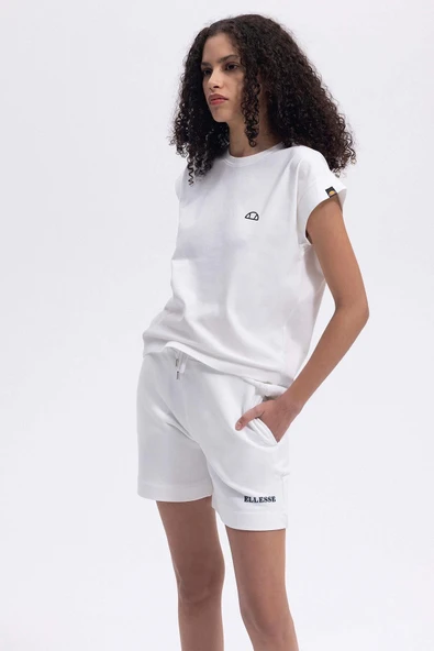 Ellesse Kadın Bisiklet Yaka Beyaz Tişört EF450 - 6
