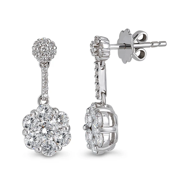 1.39 Ct Coronet Pırlanta Küpe CORK3