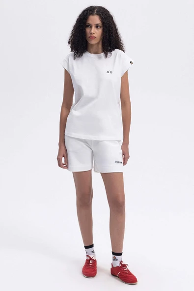 Ellesse Kadın Bisiklet Yaka Beyaz Tişört EF450 - 3